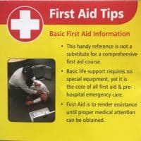 First Aid Tips
